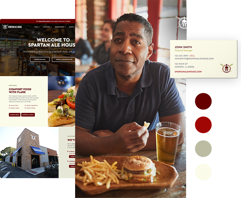 restaurant website design