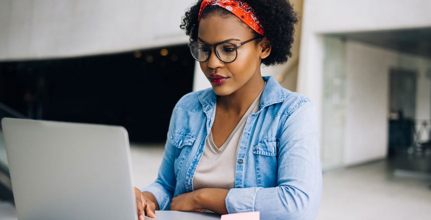 woman installing Google Analytics on her small business website